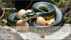 cannibalism and egg consumption in snakes