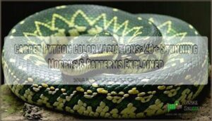 carpet python color variations
