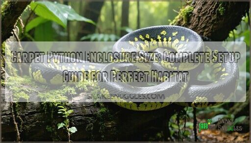 Carpet Python Enclosure Size: Complete Setup Guide for Perfect Habitat