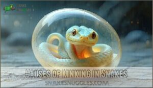 causes of kinking in snakes