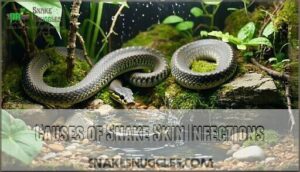 causes of snake skin infections