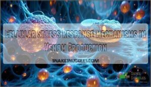 cellular stress response mechanisms in venom production