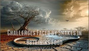 challenges faced by snakes in obtaining food