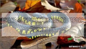 changes in snake behavior before brumation