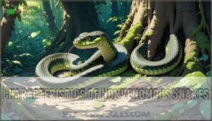 characteristics of nonvenomous snakes