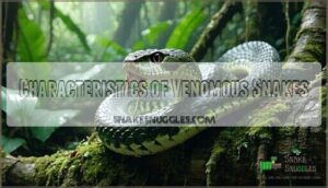characteristics of venomous snakes