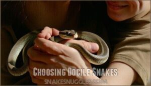choosing docile snakes