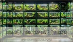 choosing right reptile containers