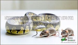 choosing the right size prey