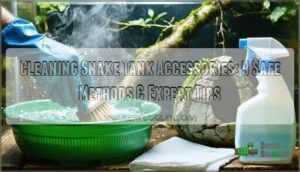 cleaning snake tank accessories