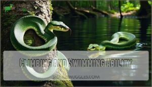 climbing and swimming ability