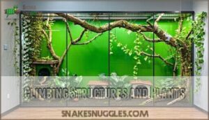 climbing structures and plants