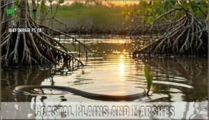 coastal plains and marshes