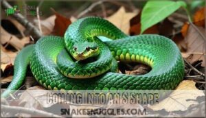 coiling into an s shape
