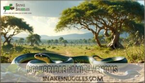 colubridae family venoms