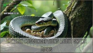 common misconceptions about snake diets