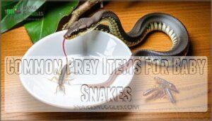 common prey items for baby snakes