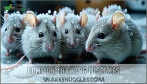 common thawing mistakes