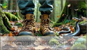 contaminated soil and human tracking