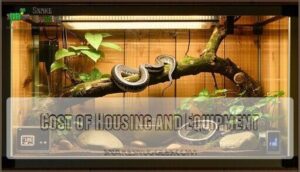 cost of housing and equipment