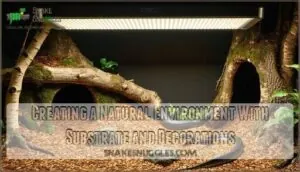 creating a natural environment with substrate and decorations creating a natural environment with substrate and decorations