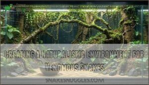creating a naturalistic environment for venomous snakes