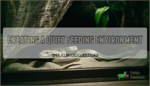 creating a quiet feeding environment