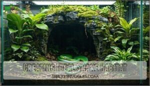 creating ideal snake habitat