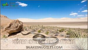 desert environments favored