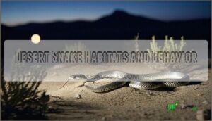 desert snake habitats and behavior