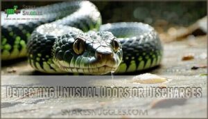 detecting unusual odors or discharges