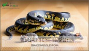determining prey size