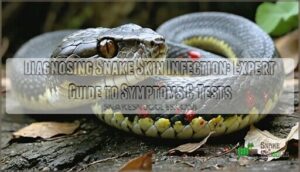 diagnosing snake skin infection
