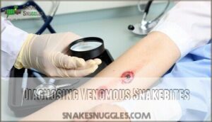 diagnosing venomous snakebites
