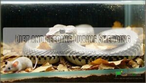 diet and feeding during shedding
