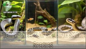 dietary needs of specific snake species