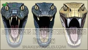 differences in fang structure and function differences in fang structure and function