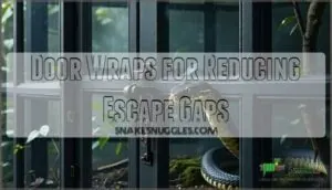 door wraps for reducing escape gaps door wraps for reducing escape gaps