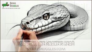 drawing the snake's head