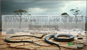 effects of habitat loss on snake populations