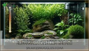 enclosure size and health