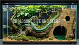 enclosure size and security