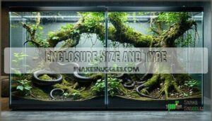 enclosure size and type
