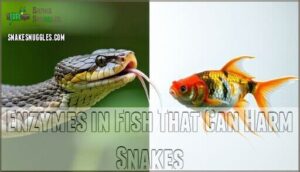 enzymes in fish that can harm snakes