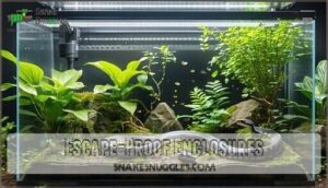 escape-proof enclosures