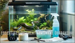 essential equipment for snake quarantine