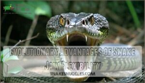 evolutionary advantages of snake jaw flexibility