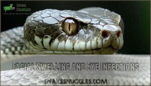 facial swelling and eye infections