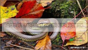 factors affecting snake hibernation