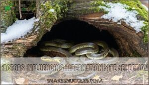 factors influencing hibernation site selection